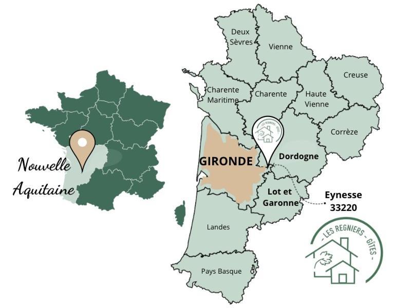 Eynesse Les Regniers - 2 Gites Voisins Pour Familles Et Groupes מראה חיצוני תמונה